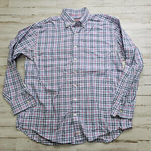 Vineyard Vines Murray Shirt Men's Large Button Up Multicolor Plaid 100% Cotton